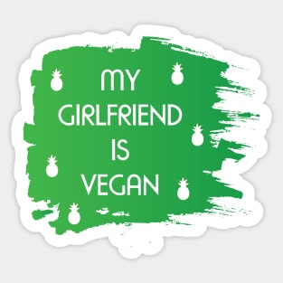 Vegan Girlfriend Sticker